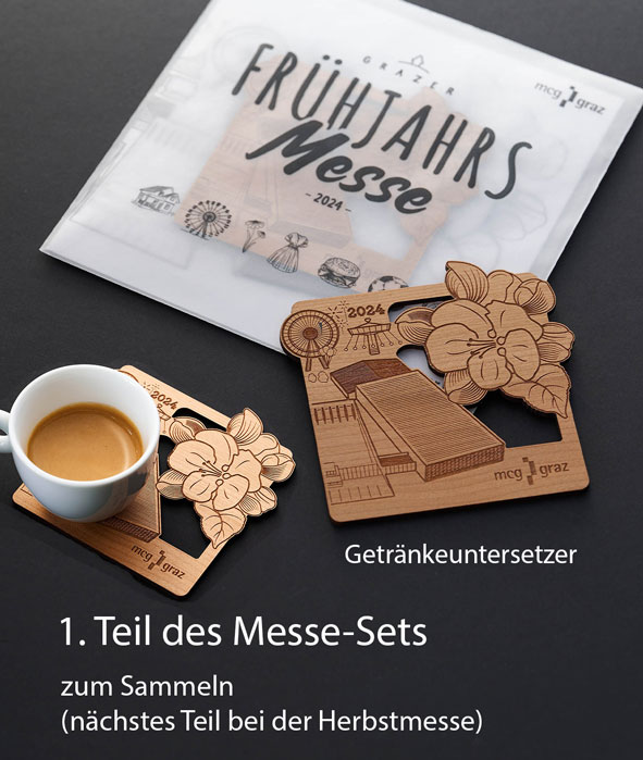 Limited Edition: Messe-Getränkeunterstetzer zum Sammeln zum Aktionspreis - jede Messe neues Design: Koole Küche
